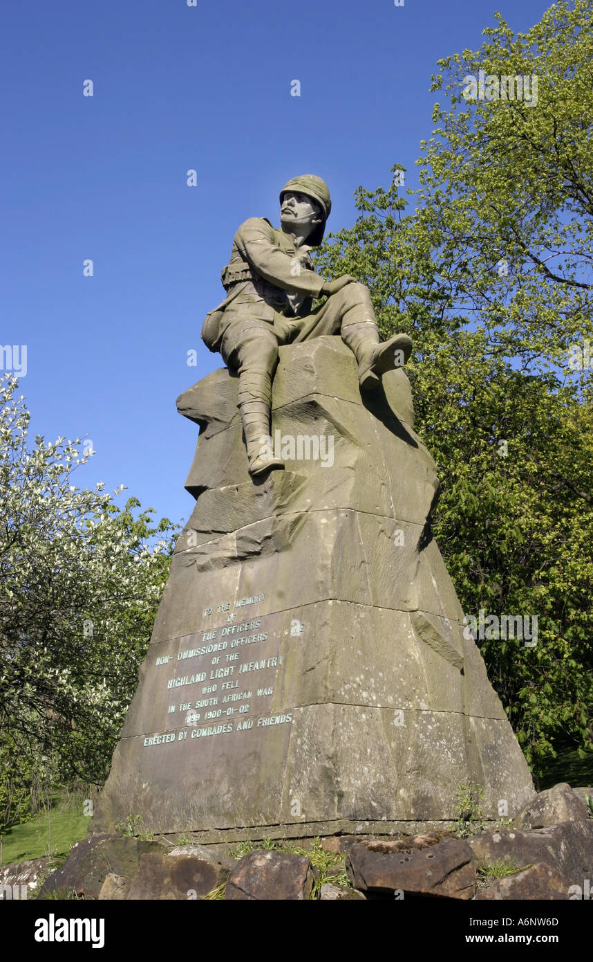 War Memorial To The Highland Light Infantry In Kelvingrove Park Glasgow 