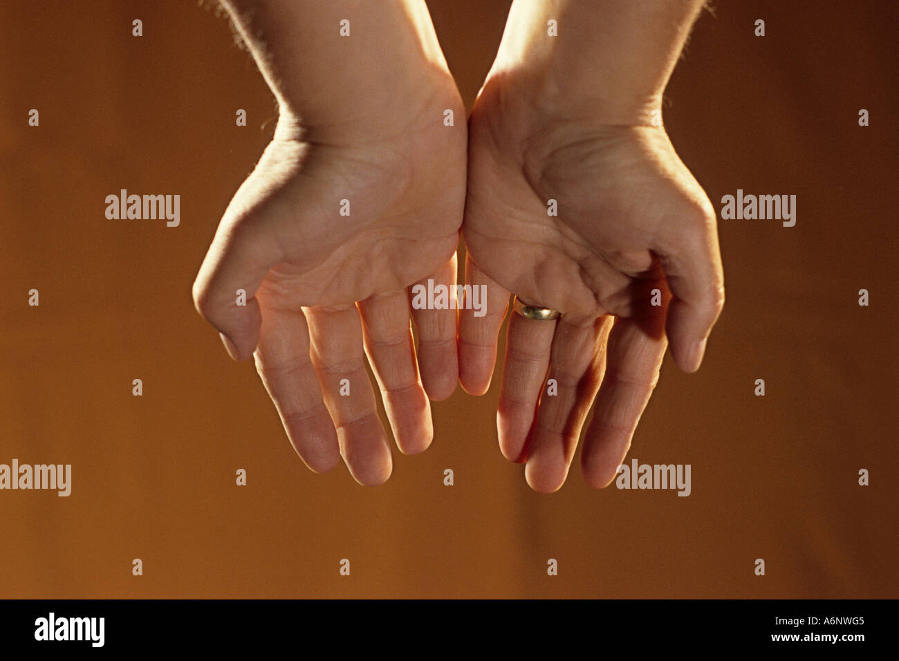 Hands open prayer hi-res stock photography and images - Alamy