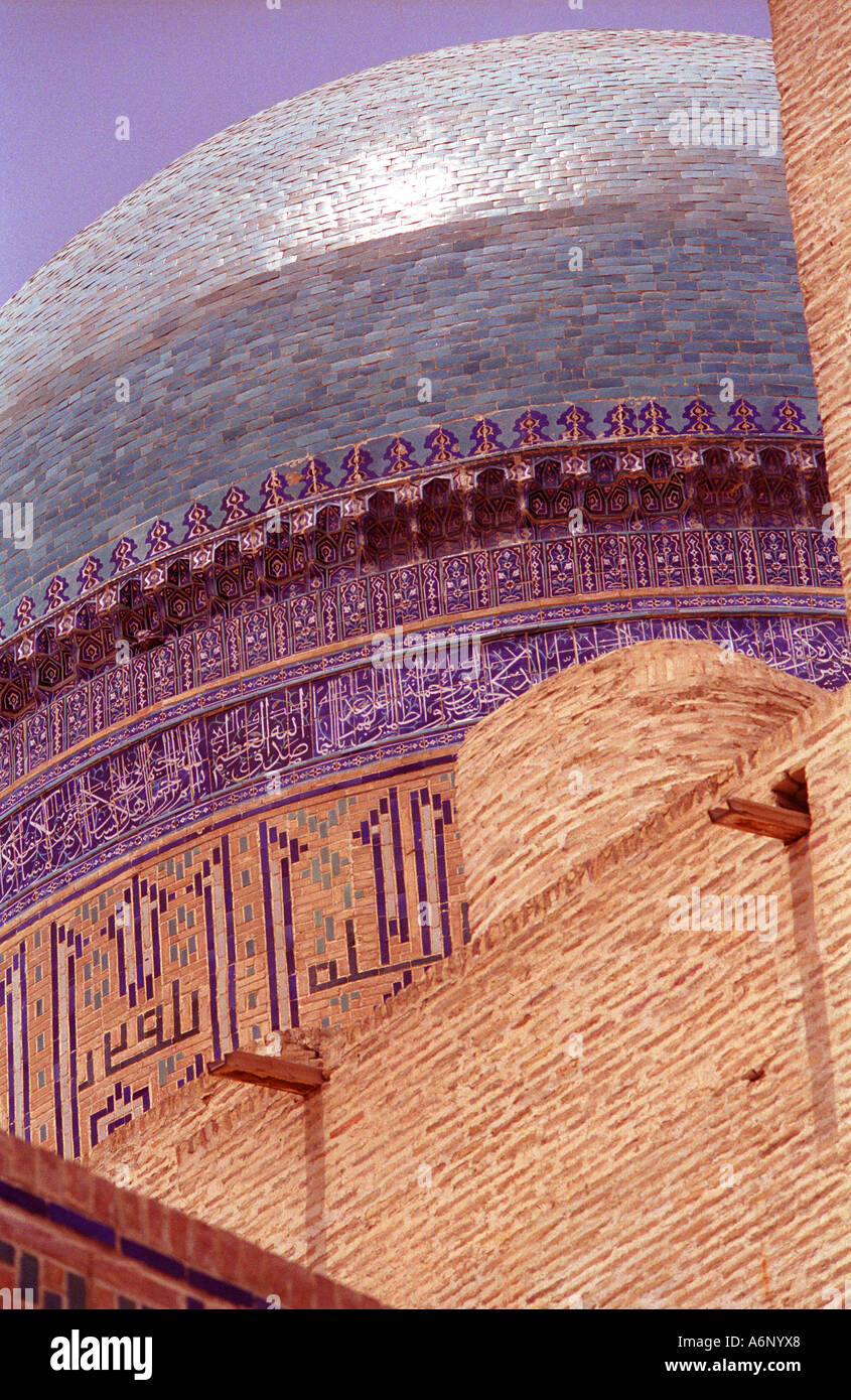 The Dome of the Shahr i Zindah mausoleum Samarkand Uzbekistan Stock Photo