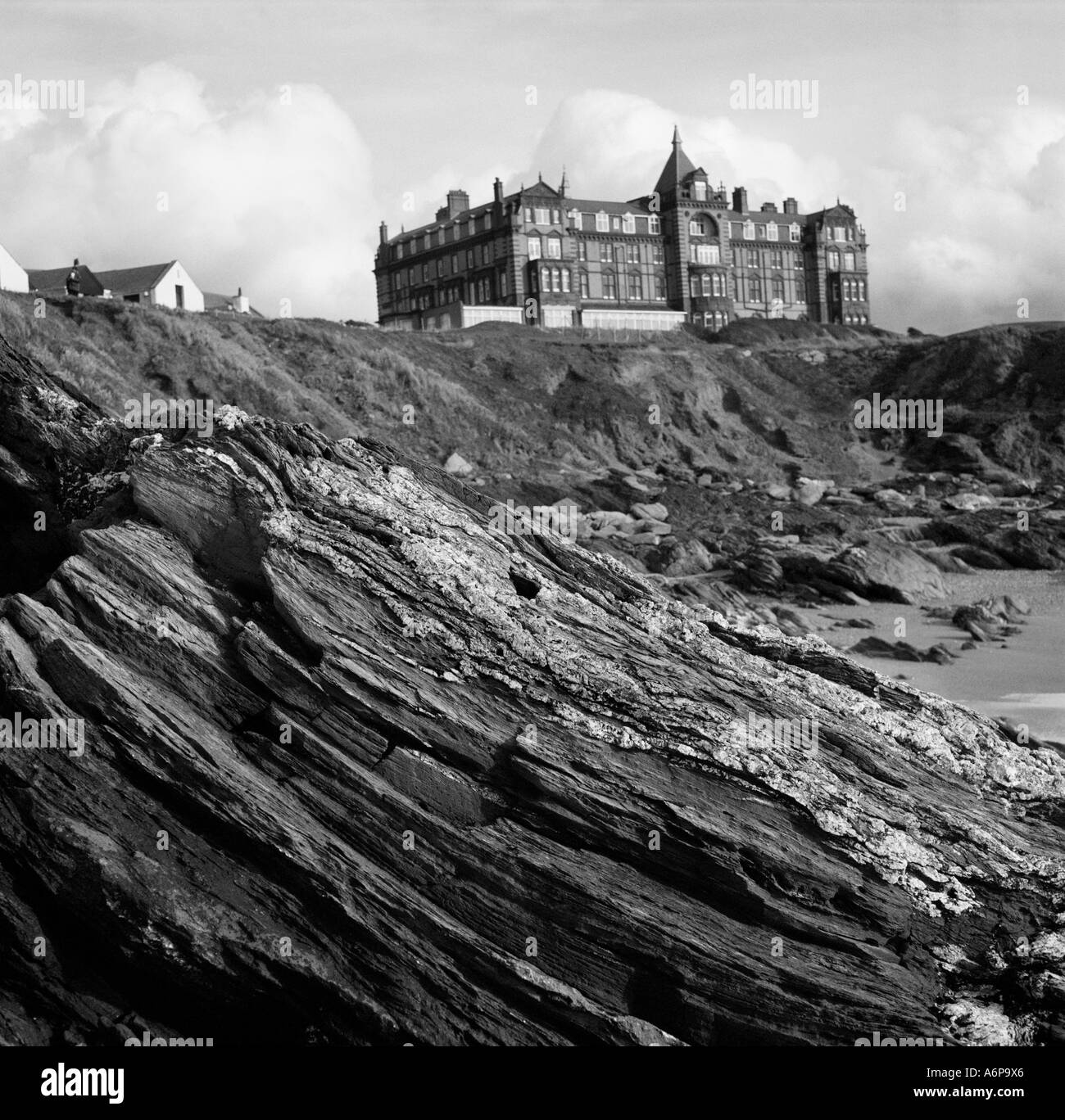 The Headland Hotel Newquay s most famous landmark on Fistral Beach