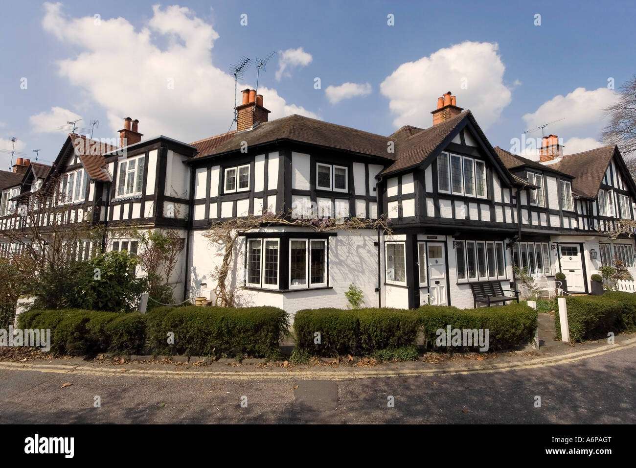 Tudor style houses in Bray, Berkshire, England, United Kingdom Stock