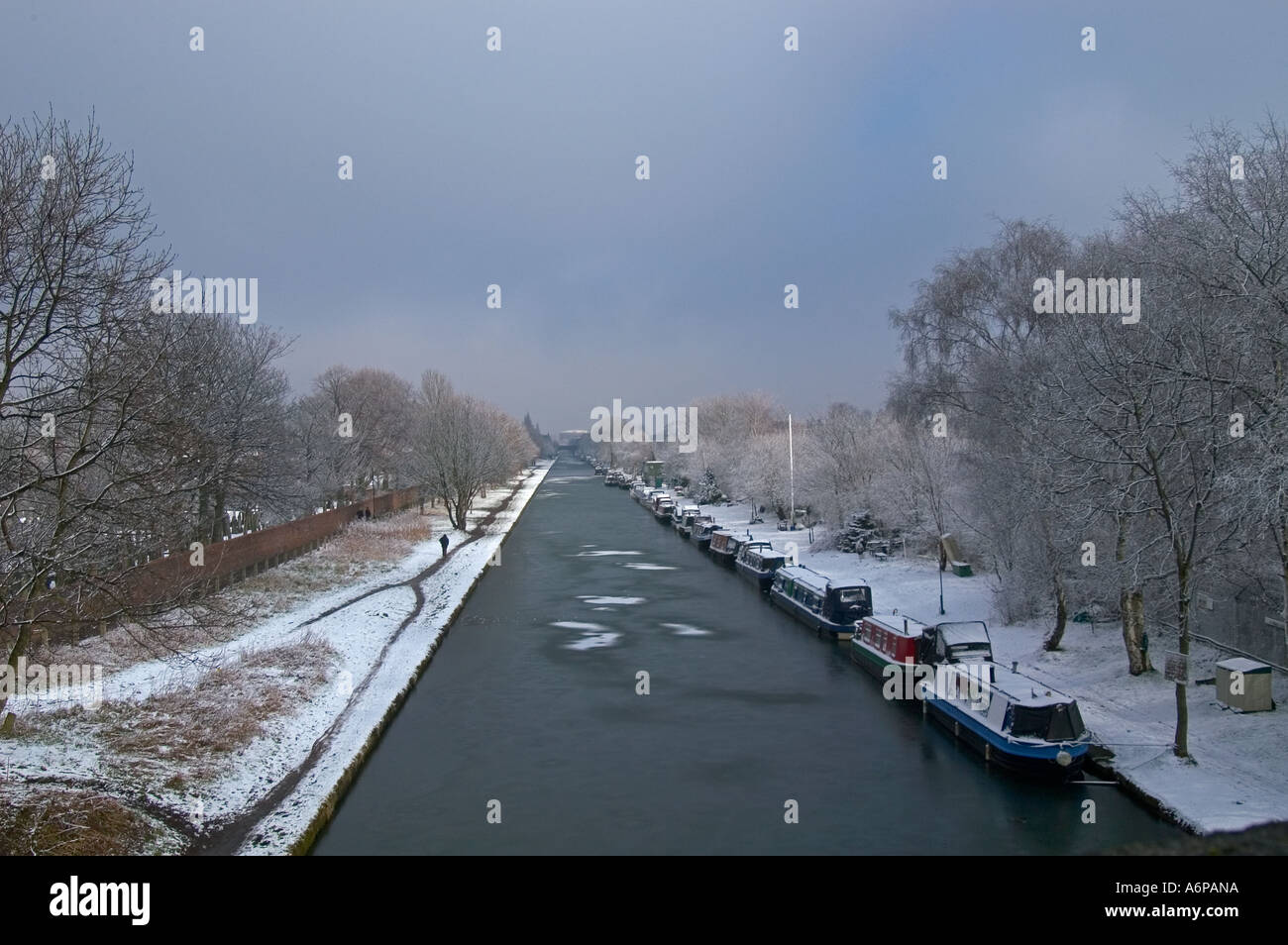 Canal Sale Cheshire England Stock Photo Alamy