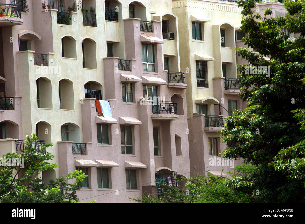 modern multi storied residential complex building in Bangalore city