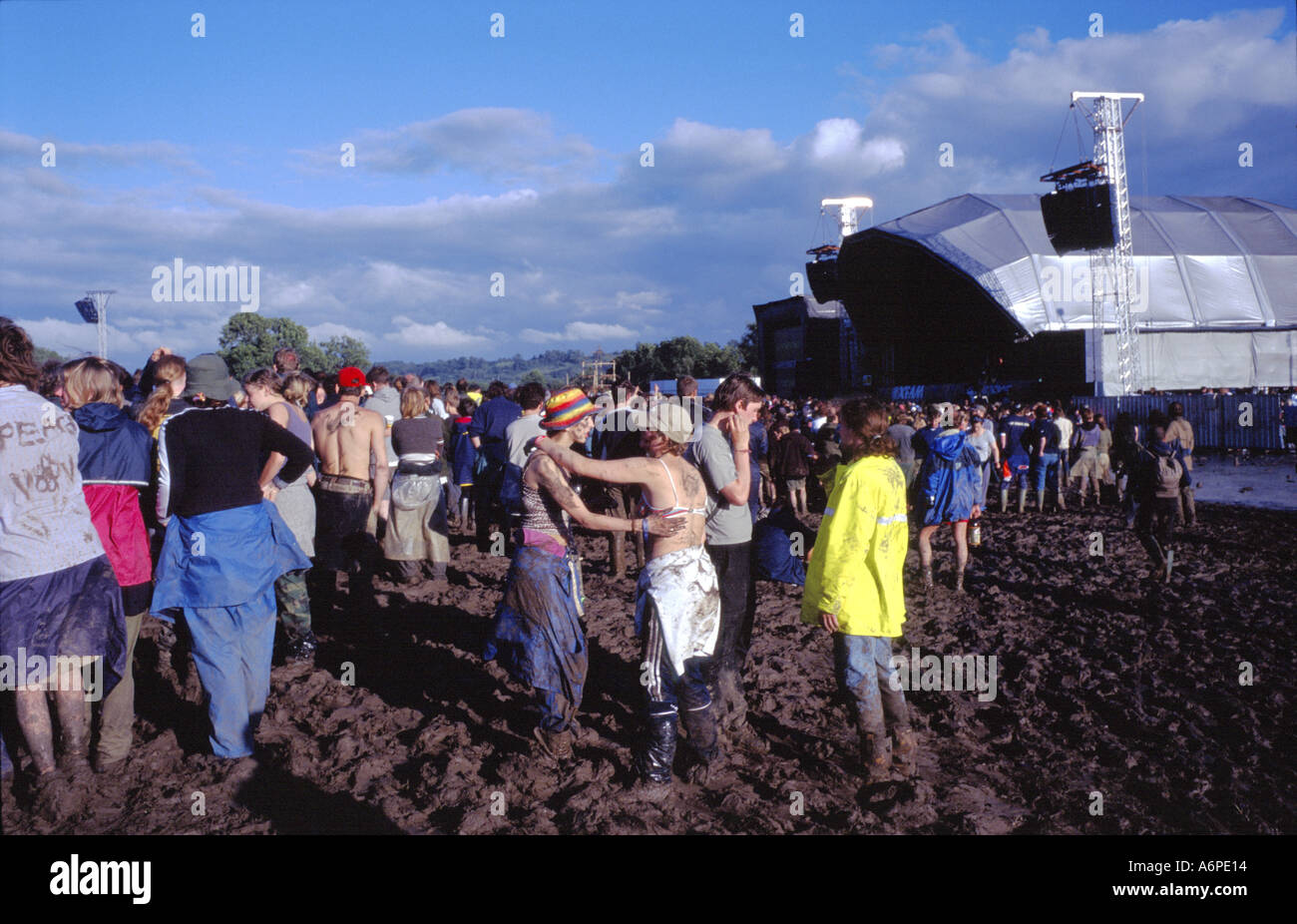 Glastonbury mud stage hi-res stock photography and images - Alamy