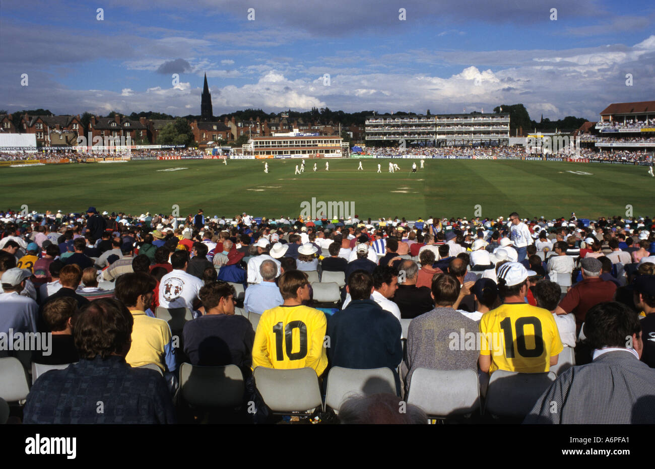 crowd watching cricket test match england versus australia ashes match