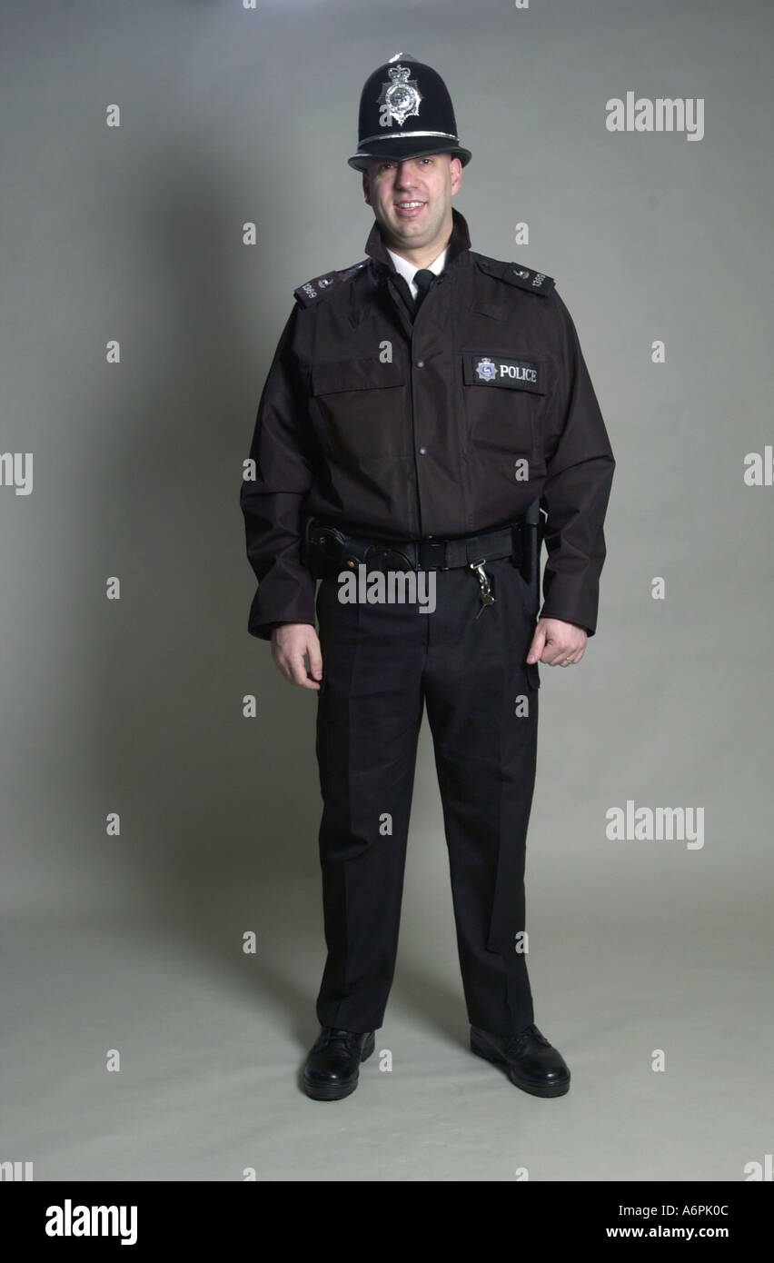 Police constable in full uniform UK Stock Photo