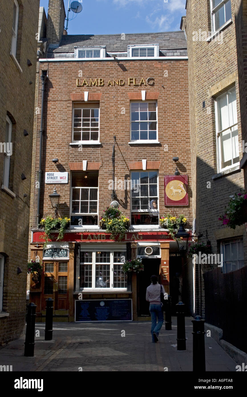 Lamb and Flag Public House Rose Street London England UK Stock Photo