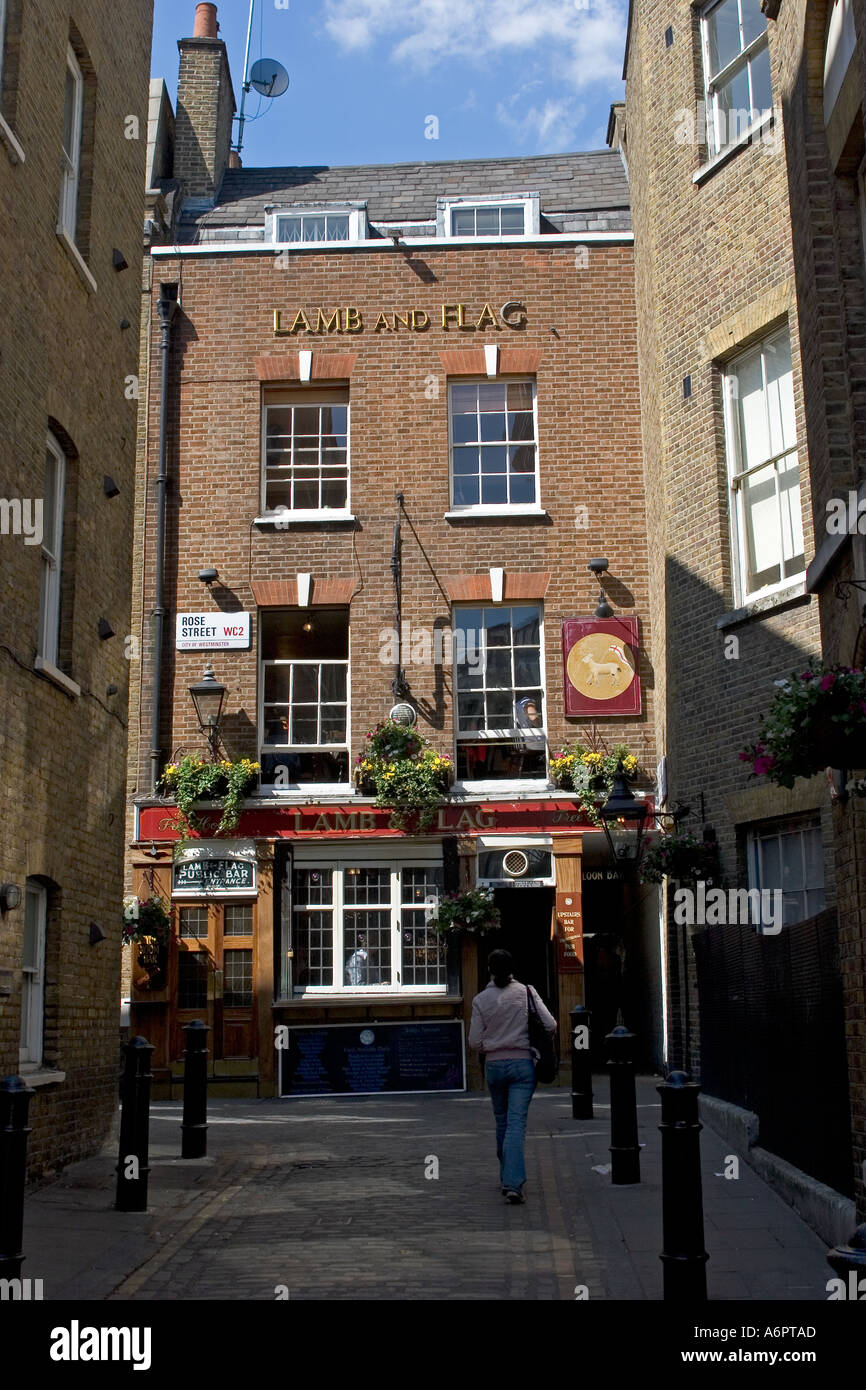 Lamb and Flag Public House Rose Street London England UK Stock Photo ...