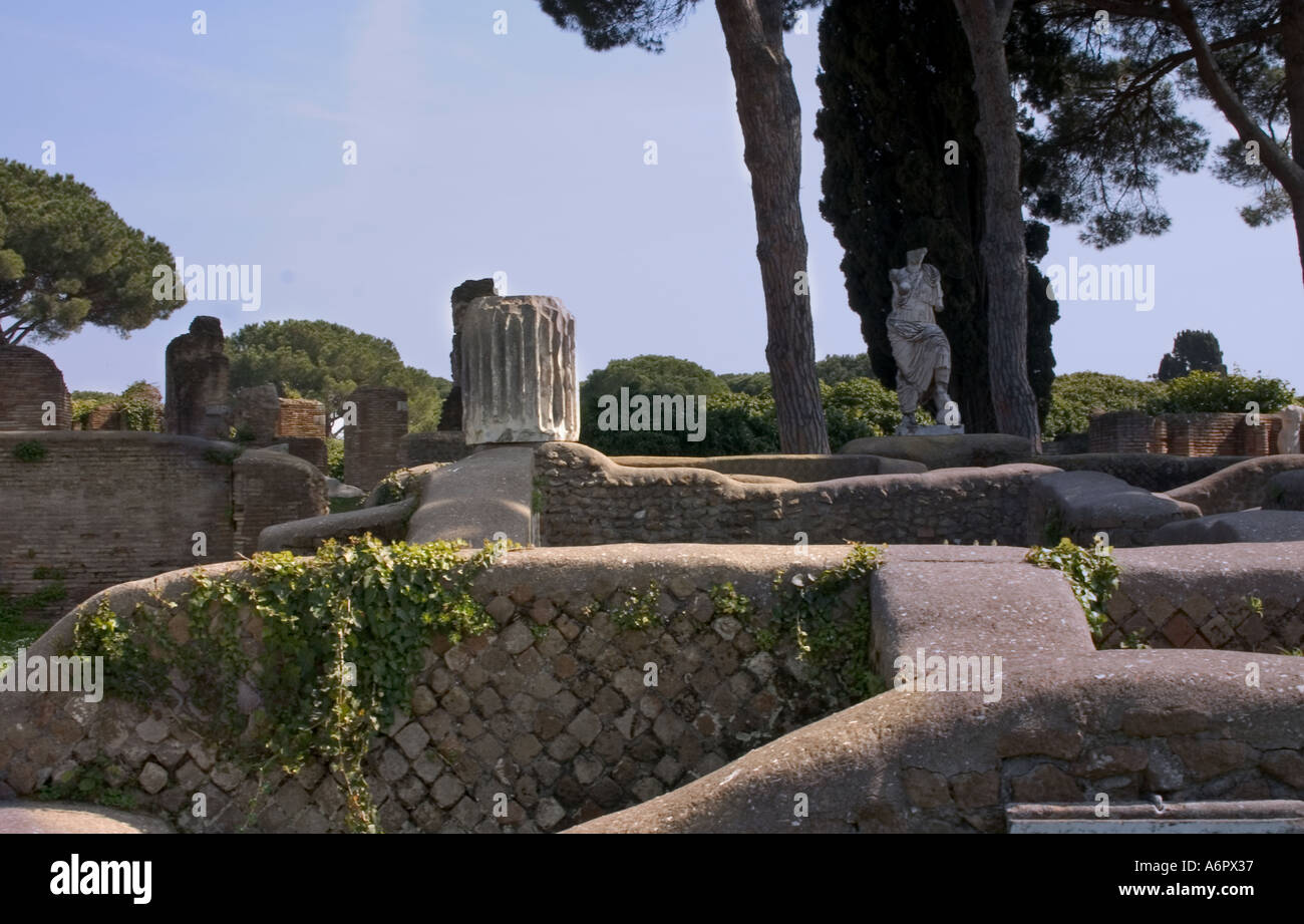 View of Ostia Antica Stock Photo - Alamy