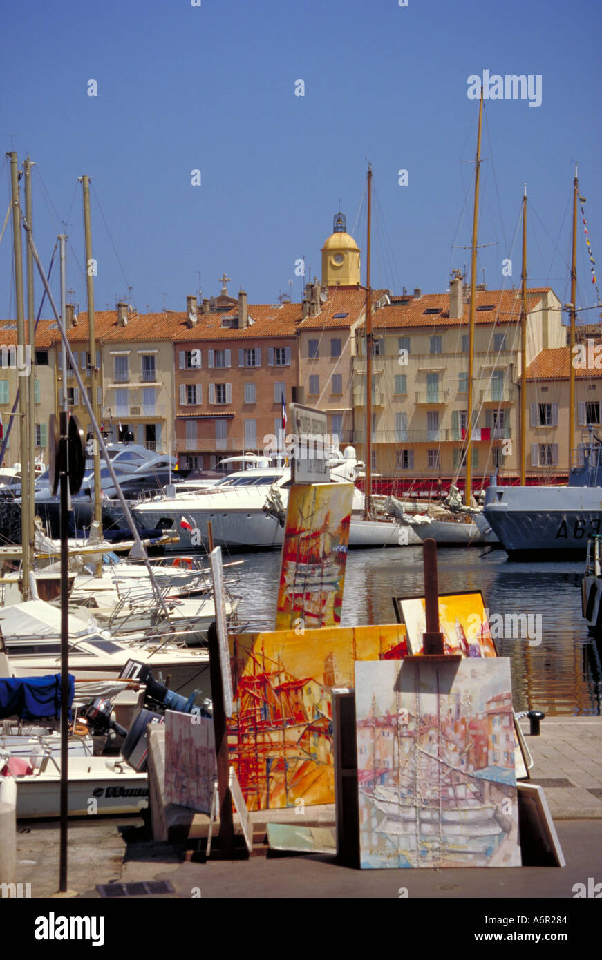 Art Paintings St Tropez France Stock Photo