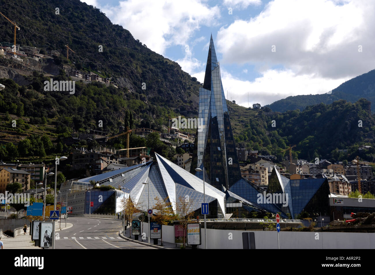 Andorra La Vella, hot springs Caldea Stock Photo