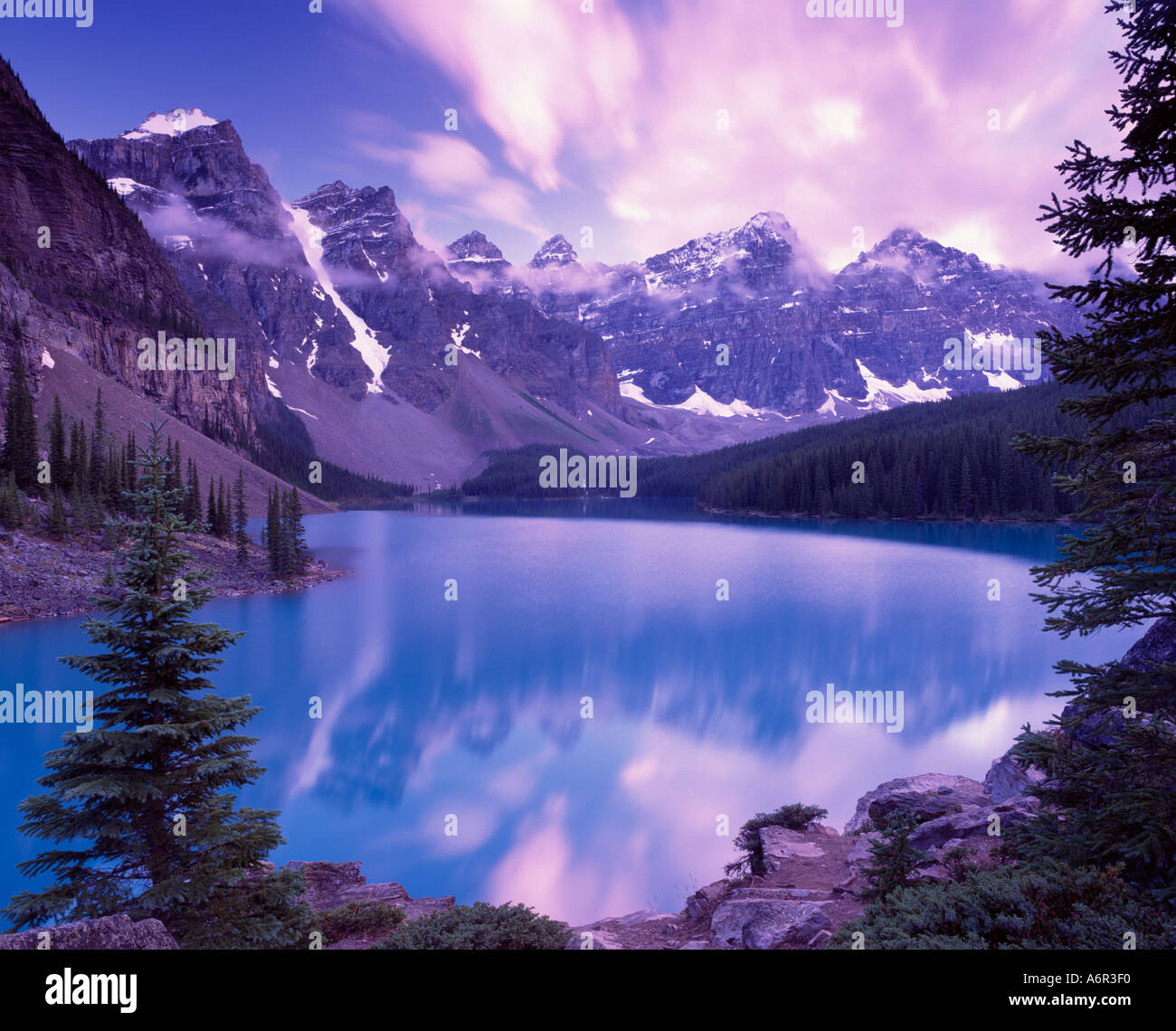 Moraine Lake Banff National Park Canadian Rockies Stock Photo - Alamy