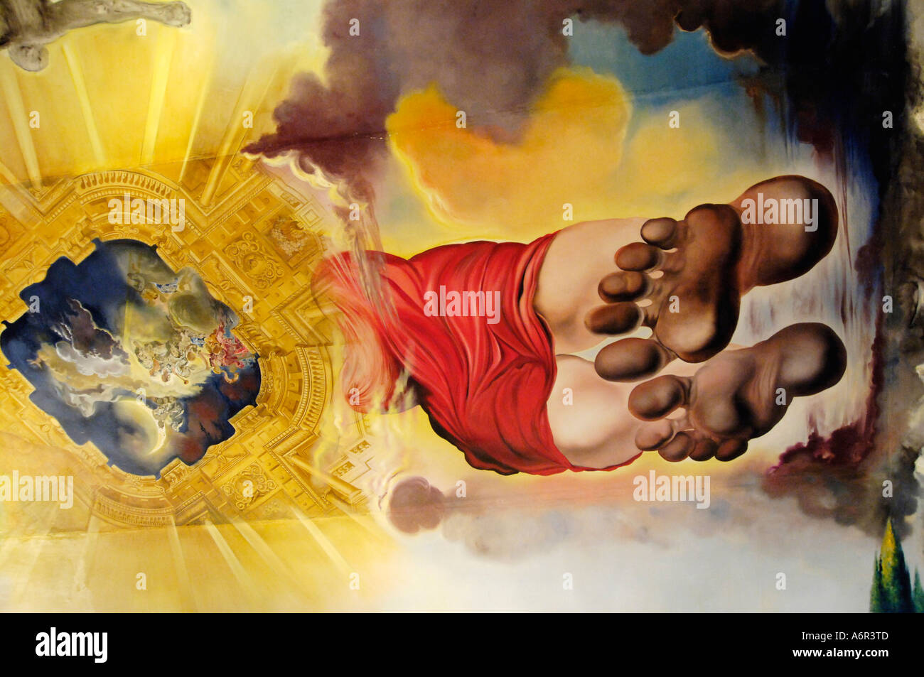 Salvatore Dali Museum, ceiling painting Palace of the Wind Stock Photo