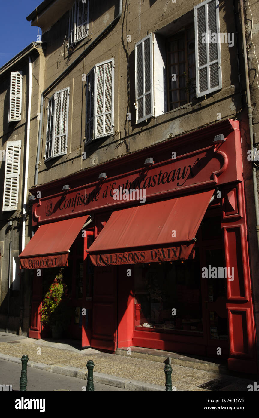 Aix en Provence, chocolate store Stock Photo - Alamy