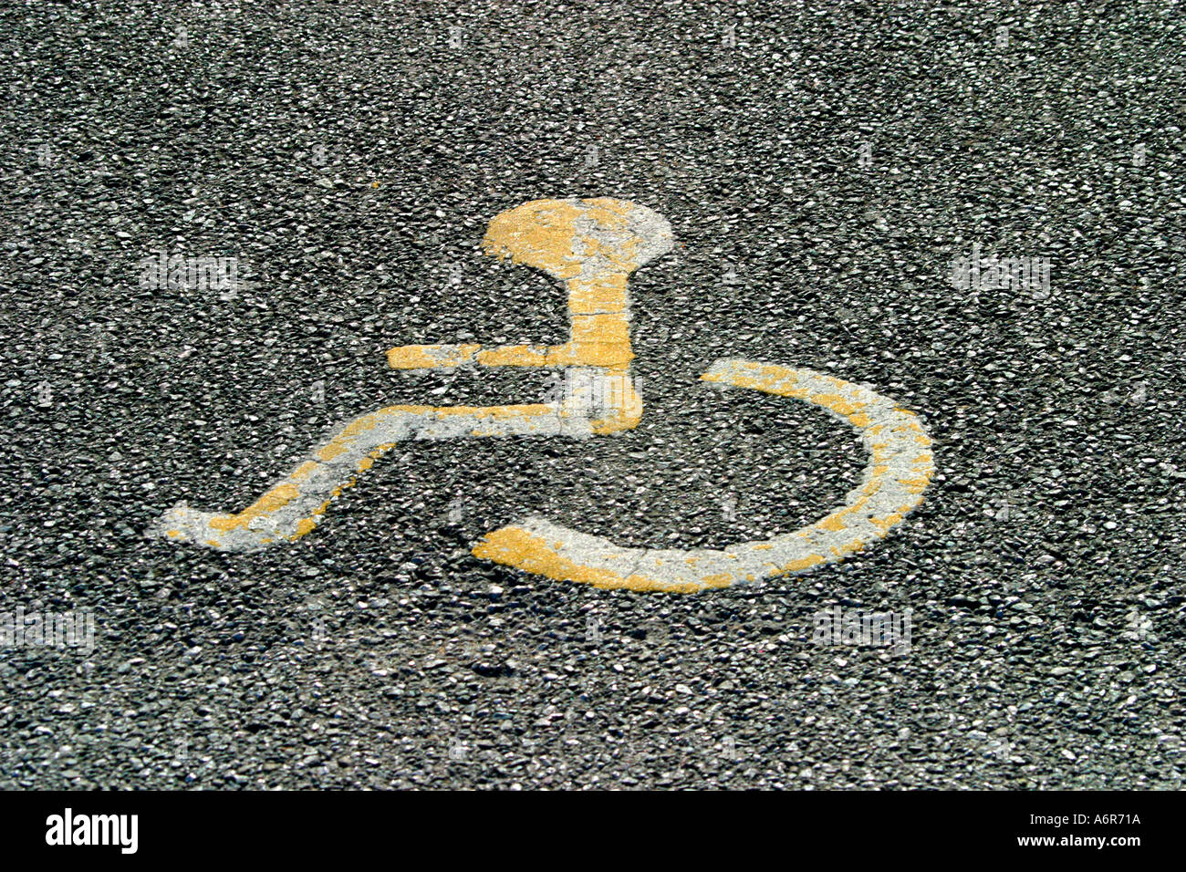 UK style disabled parking bay logo Stock Photo Alamy