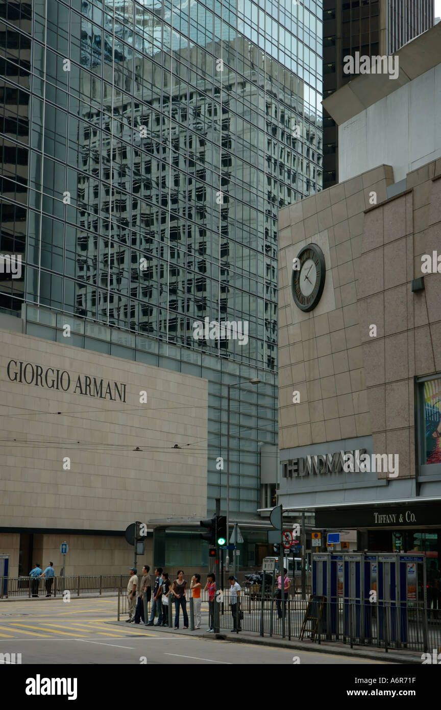 Shopping in the wealthy Central district in Hong Kong Stock Photo Alamy