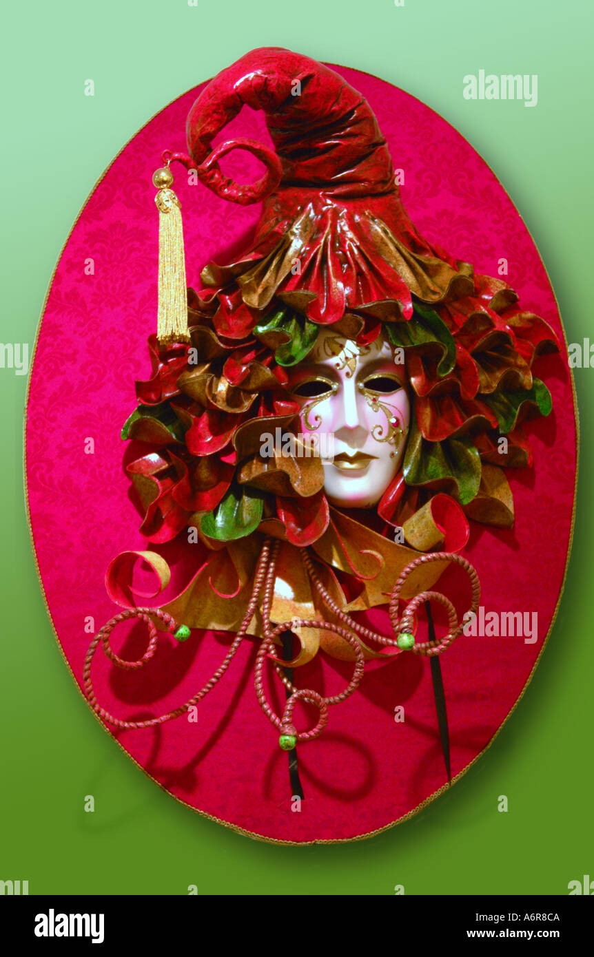 carnival papier mâché papier mache mask of lady Stock Photo Alamy