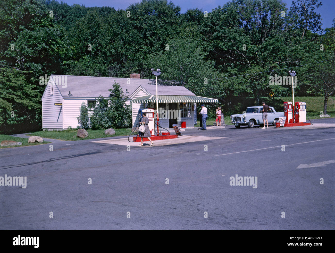 "Esso gas station, ^1964, "Skyline Drive", "Shenandoah National Park", Virginia Stock Photo Alamy