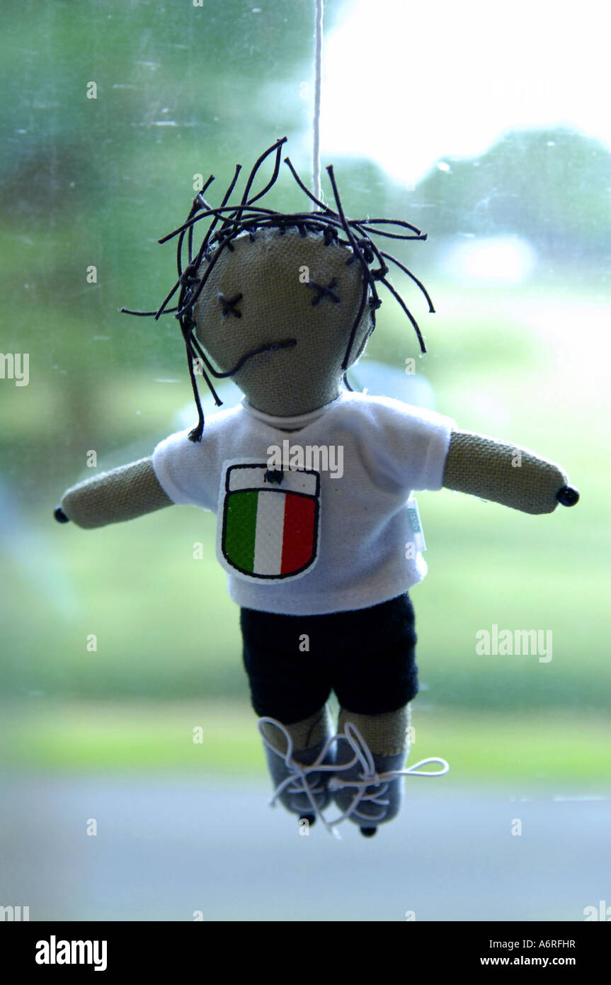 Italy Italian Voodoo Doll Football Superstition Occult Humour Comic Fun Soccer Sport Stock Photo Alamy