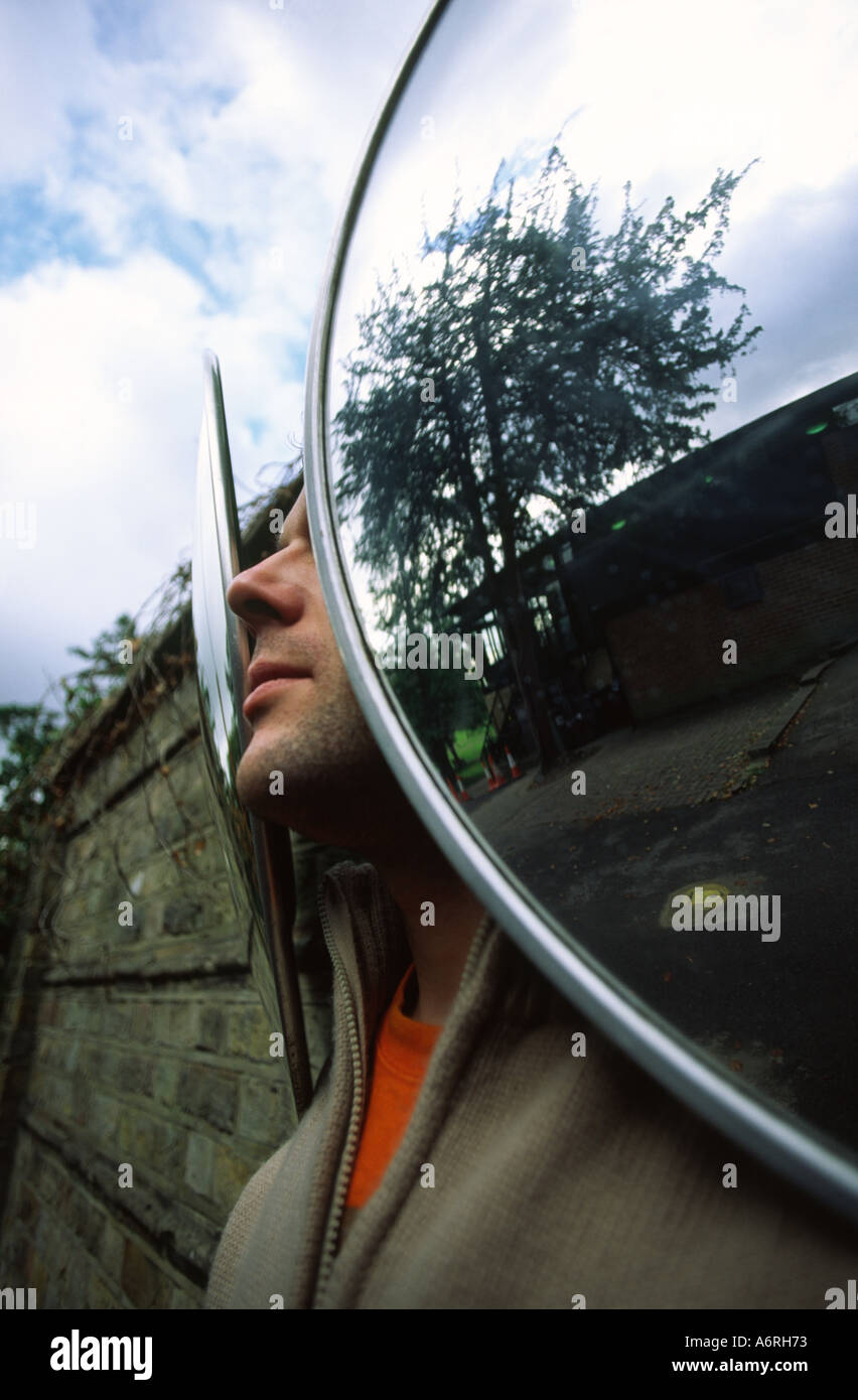 Probably the worlds largest pair of mirrored sunglasses This photograph