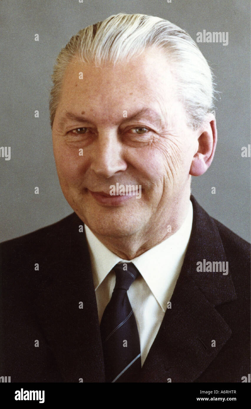 Kiesinger, Kurt Georg, 6.4. 1904 - 9.3.1988, German politician (CDU), chancellor 1.12.1966 - 21.10.1969, portrait, 1967, Germany Stock Photo