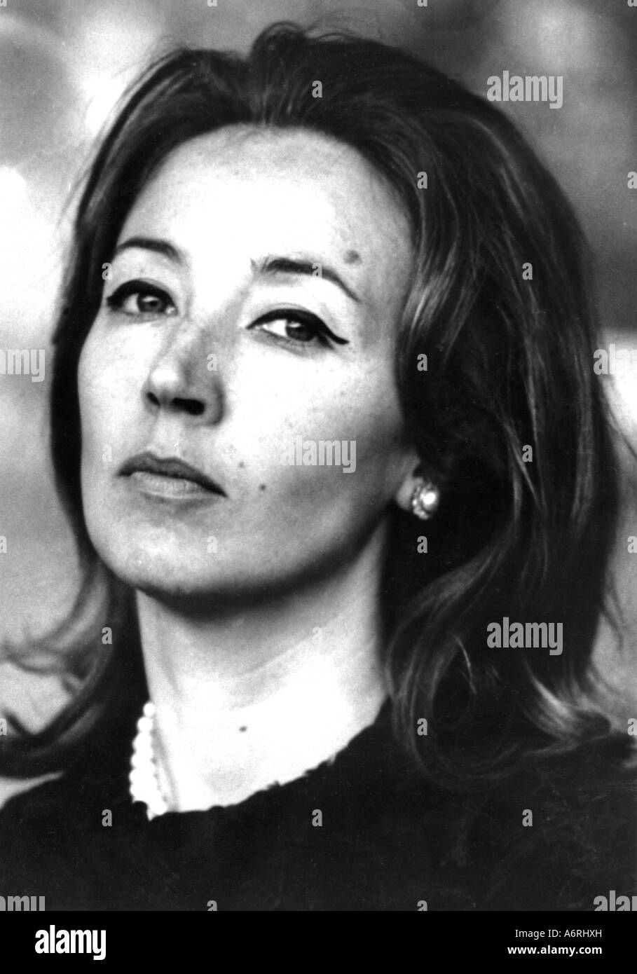 Fallaci, Oriana, 29.6.1930 - 15.9.2006, Italian journalist, writer / author and resistance fighter, portrait, 1960s, Widerstand, Stock Photo
