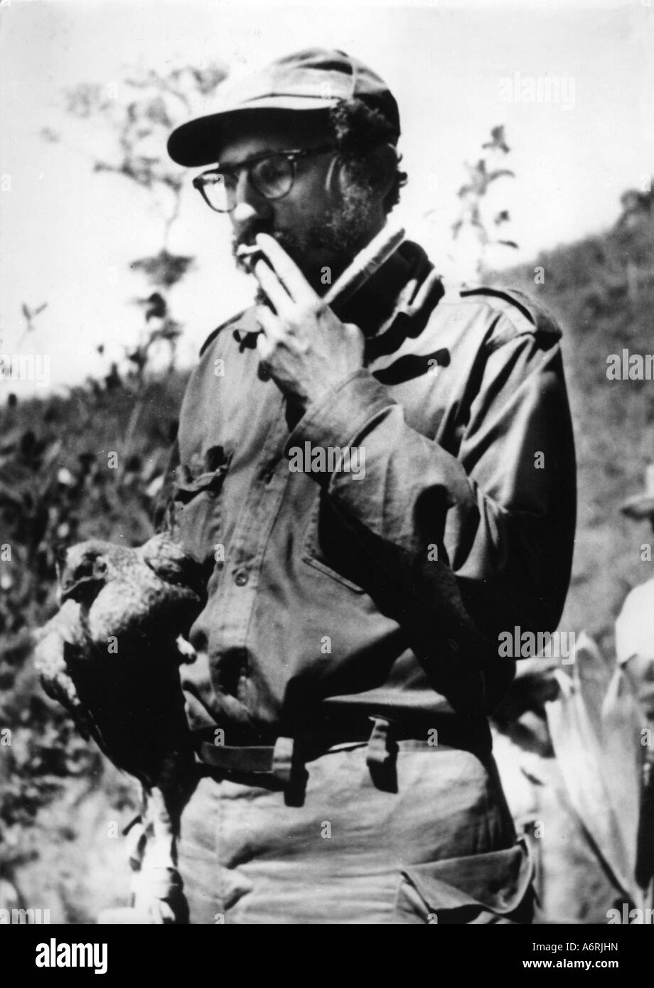 Castro Ruz, Fidel, * 13.8.1927, Cuban politician, Chief of Government since 16.2.1959, Sierra Maestra, Cuba Oriente, 29.3.1958, Stock Photo