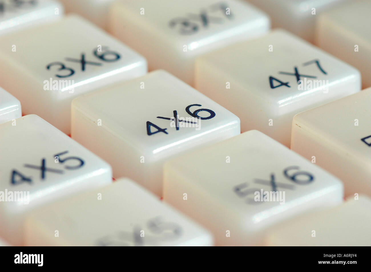 Times Learning Numbers 4 6 four six Stock Photo - Alamy
