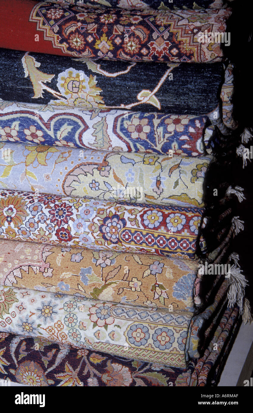 Africa, Egypt, Cairo. El Sultan carpet school fine wool carpets