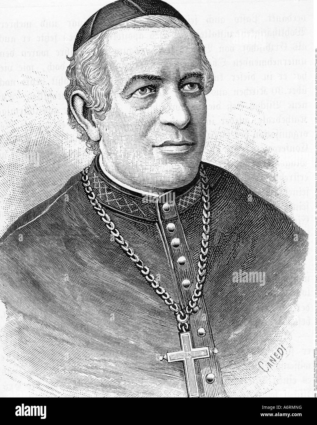 Labastida y Davalos, Pelagio Antonio, 31.3.1816 - 4.2.1891, Mexican ...