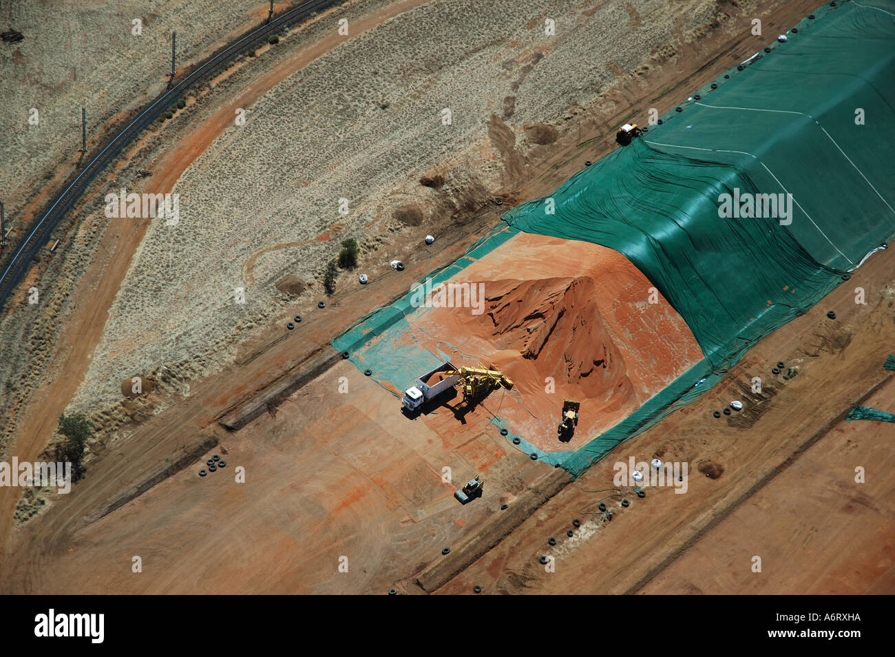 temporary grain storage facility Emerald Queensland Australia
