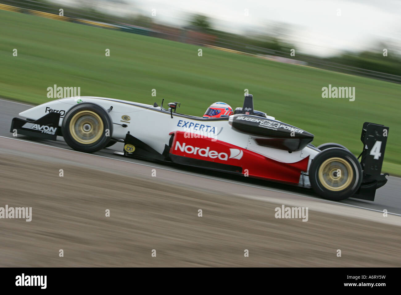 Croft Racing Red and white kerb racing circuit hi-res stock photography and images ...