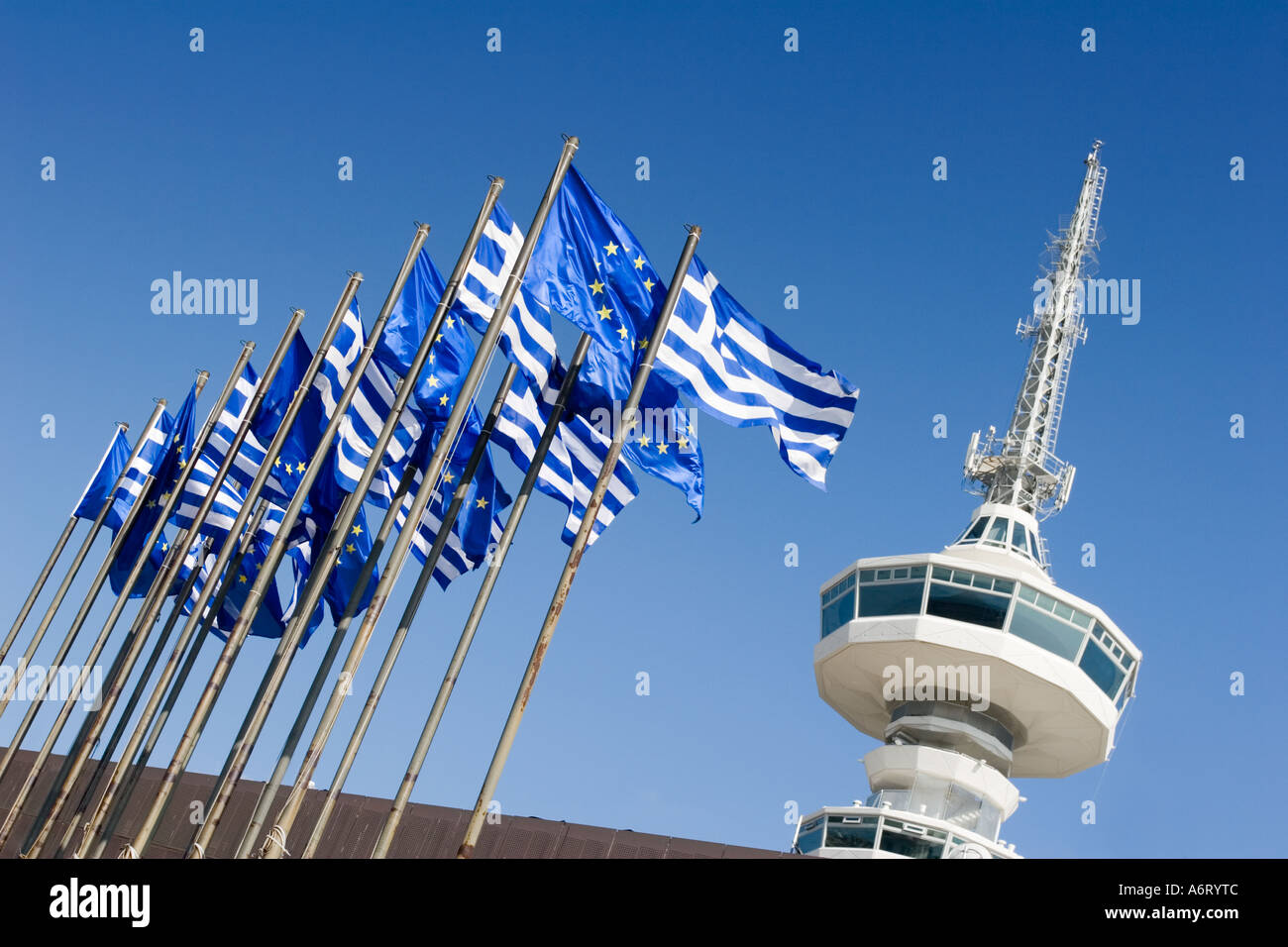militia chocolate salary Thessaloniki Radio Tower with Greek flags view from the ground Stock Photo - Alamy militia chocolate salary Thessaloniki Radio Tower with Greek flags view from the ground Stock Photo - Alamy