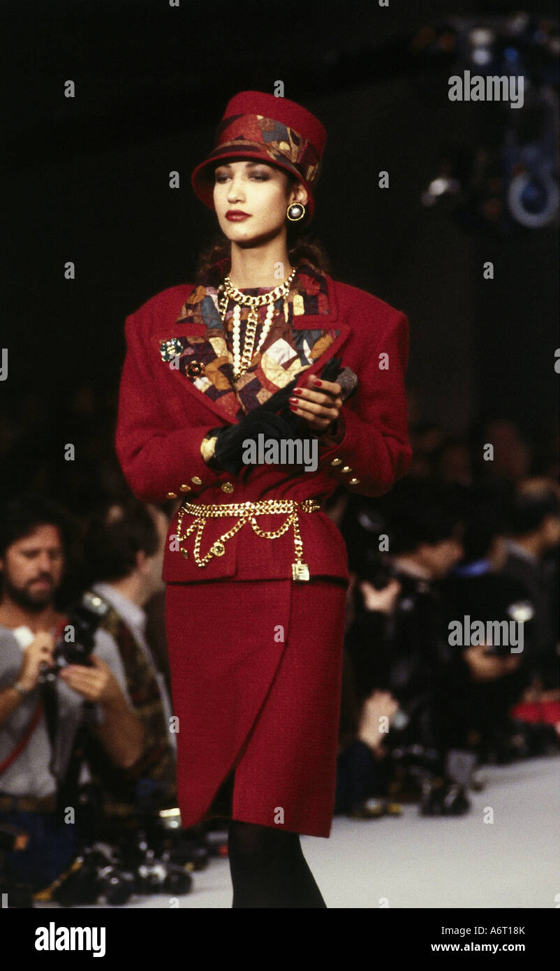 fashion, 1990s, mannequin, wearing costume, half length, catwalk