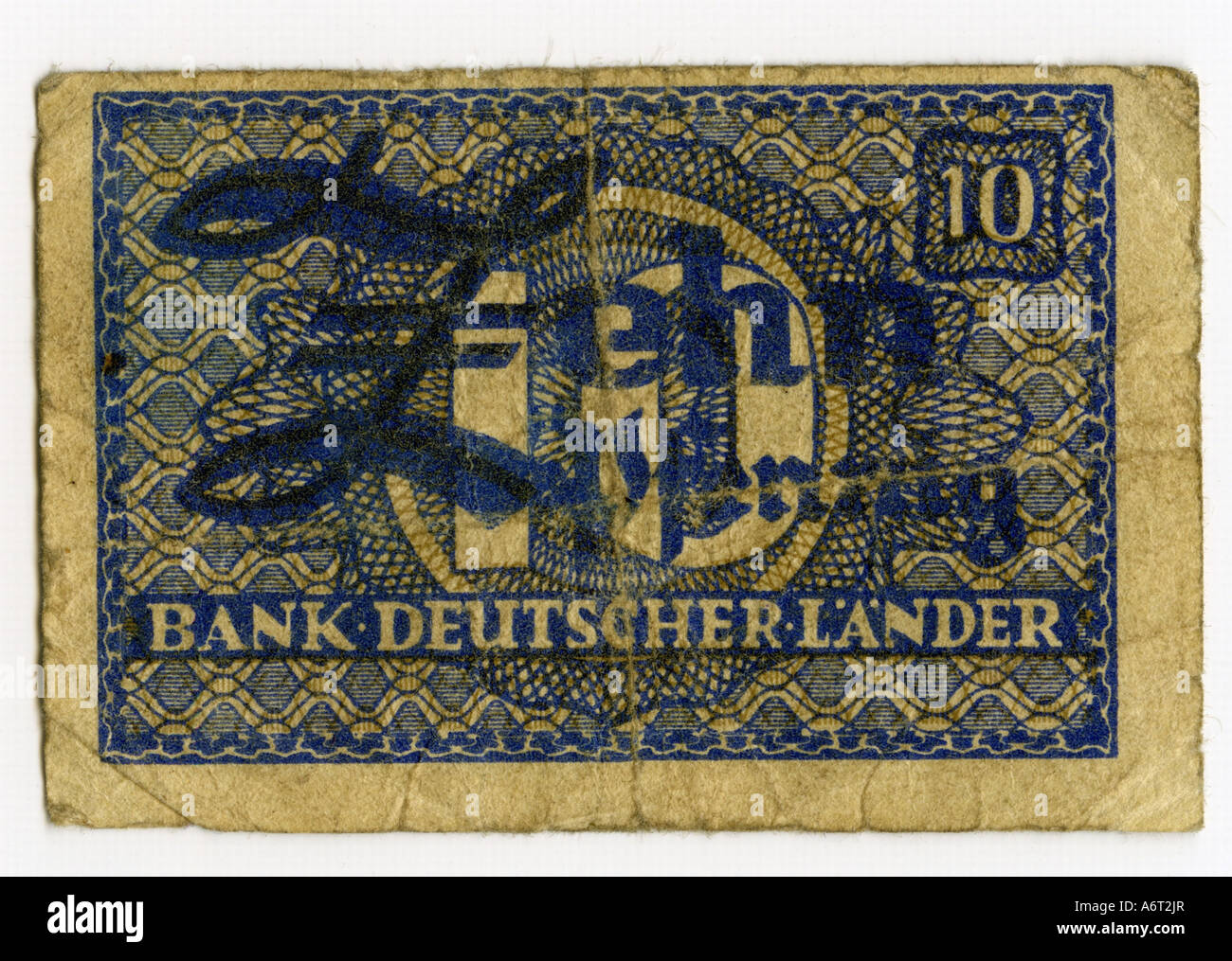 Money finance Bank Notes Germany 10 Pfennig Bank Deutscher L nder 