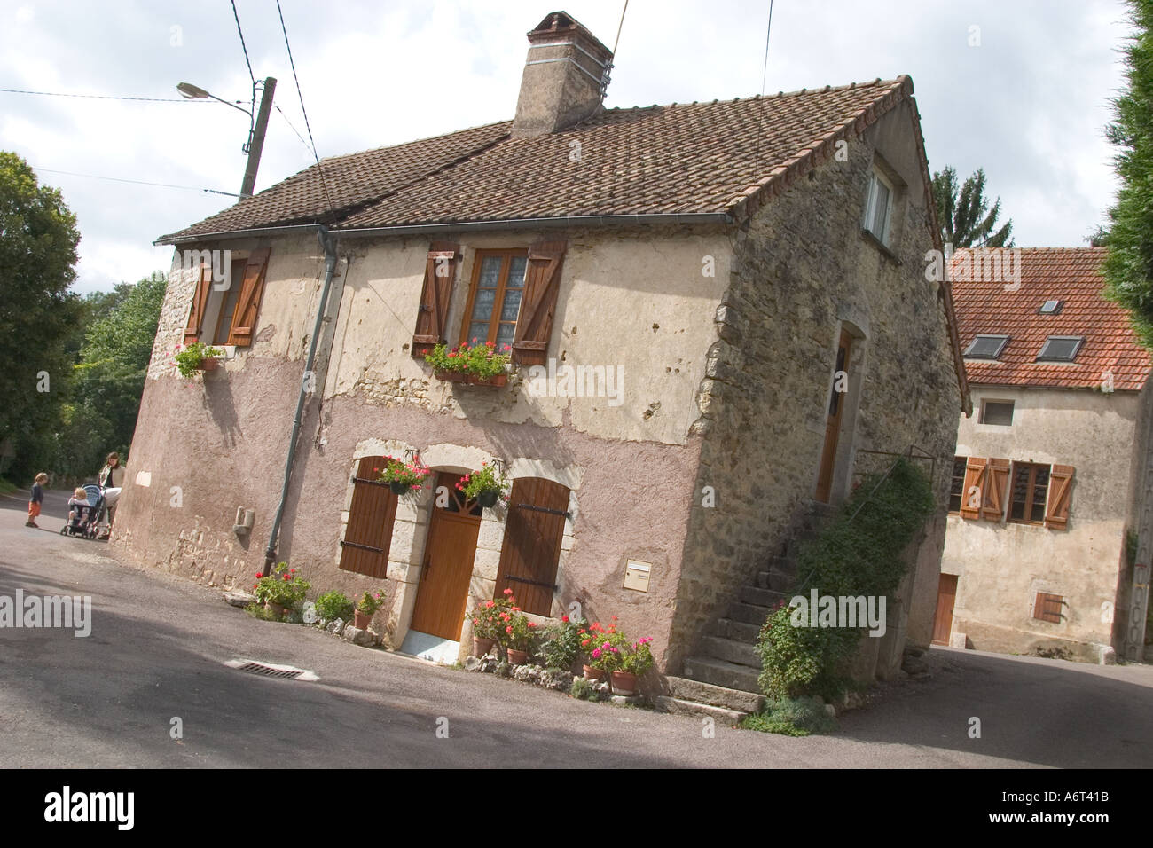 Typical french village house Saone et Loire France Stock Photo 2163738