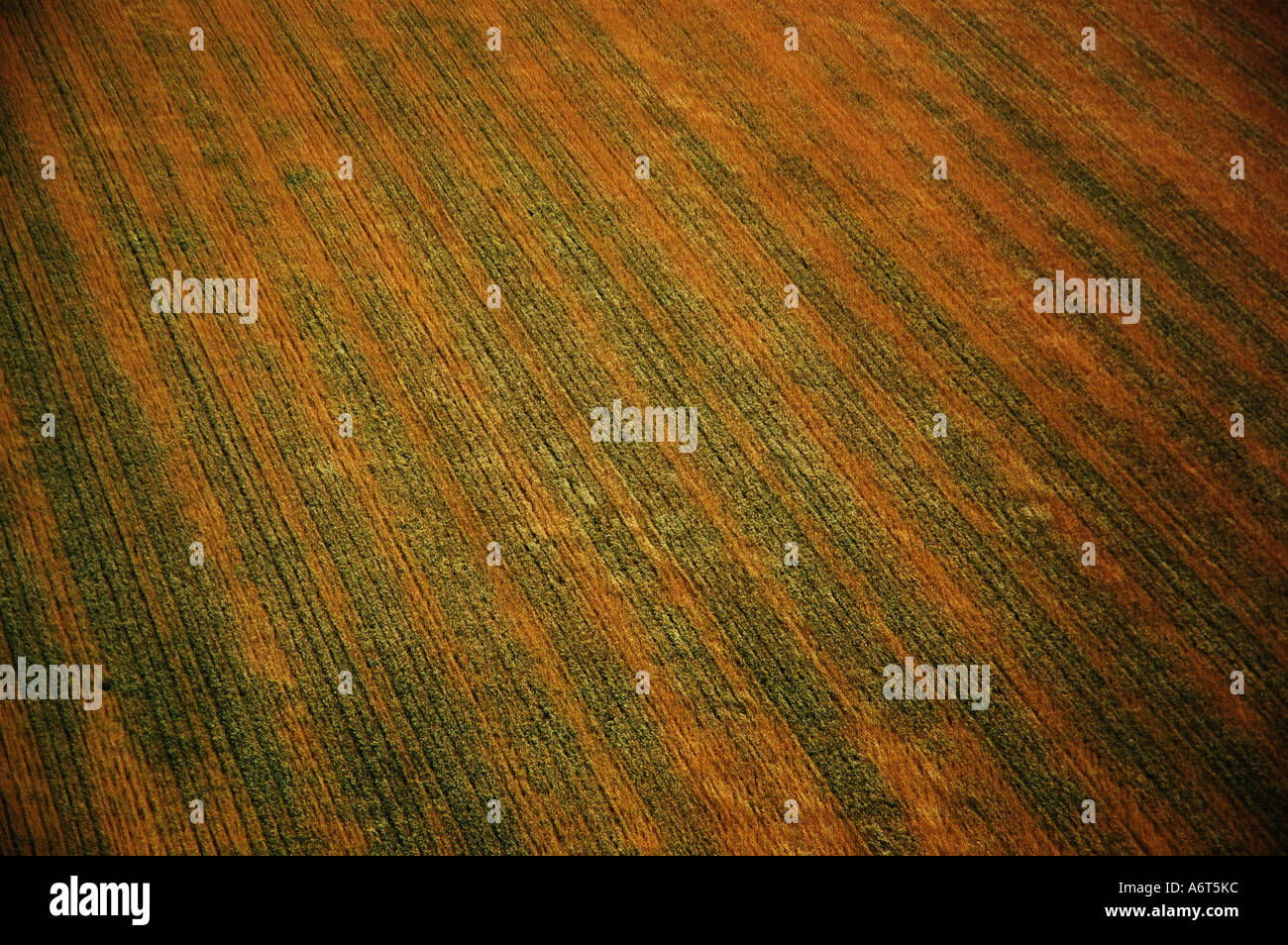 Aerial view of irrigation fields Emerald Central Queensland Australia
