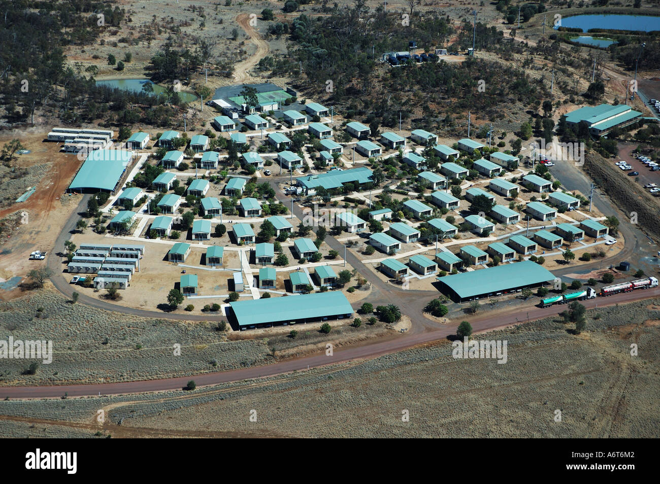 Mining camp area coal mine Central Queensland Australia