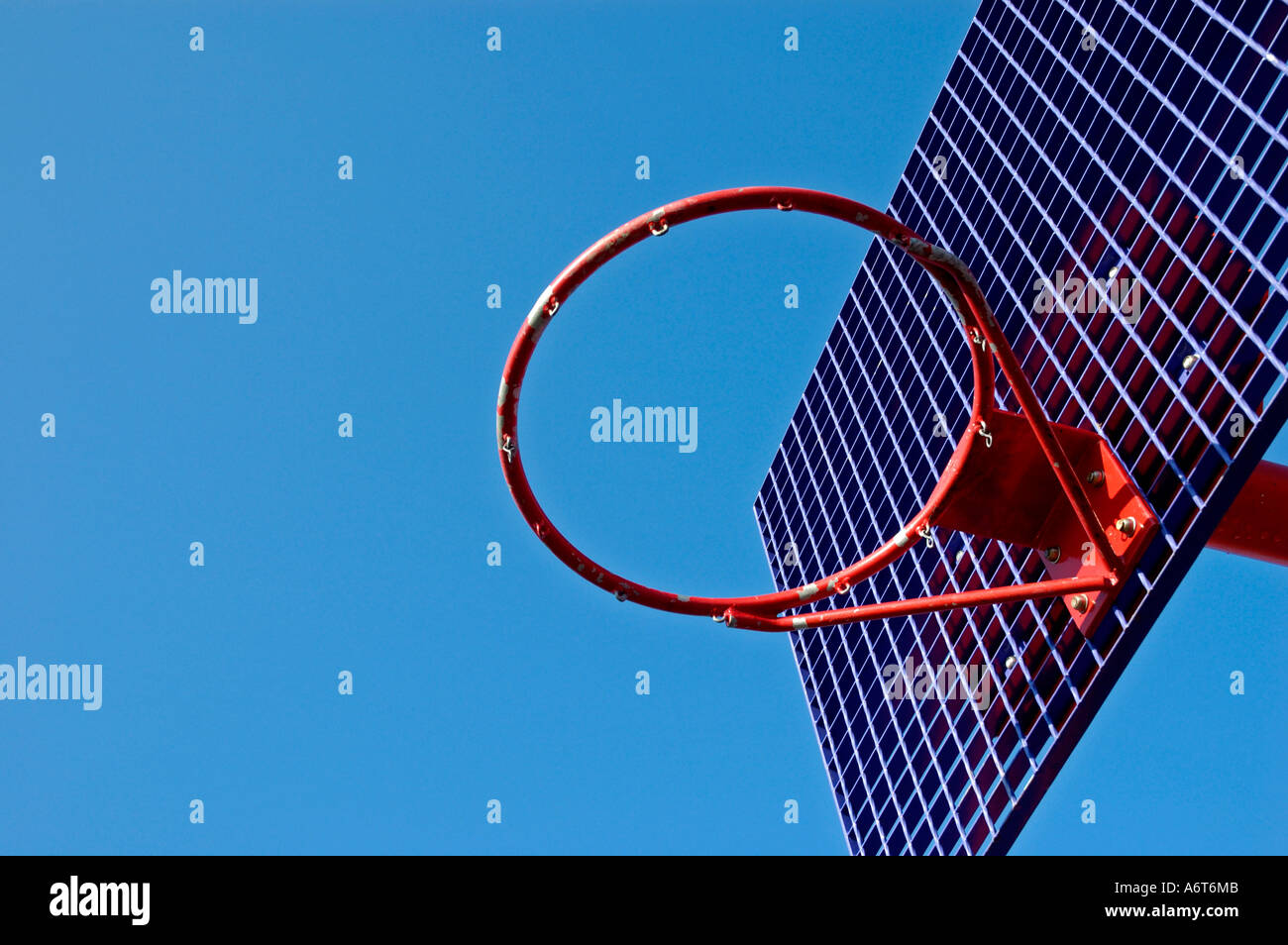 Basketball hoop, UK 2006 Stock Photo Alamy