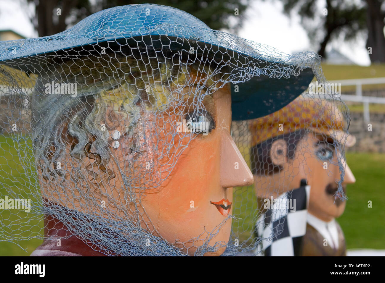 Bollard by artist Jan Mitchell on Geelong waterfront Stock Photo Alamy