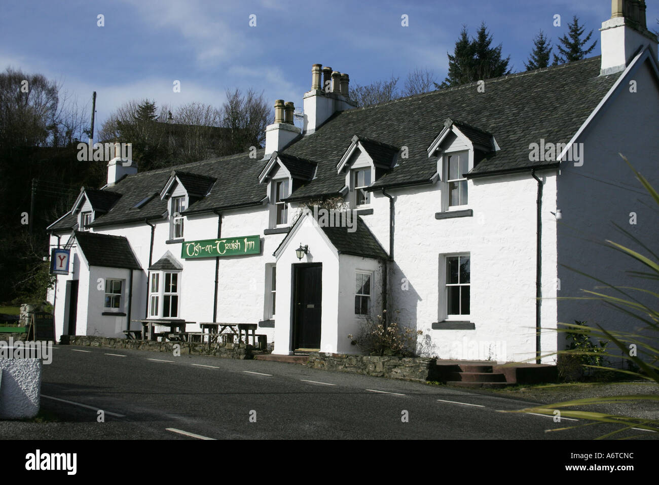 The Tigh an Truish Inn at Clachan on the island of Seil, Argyll Stock Photo