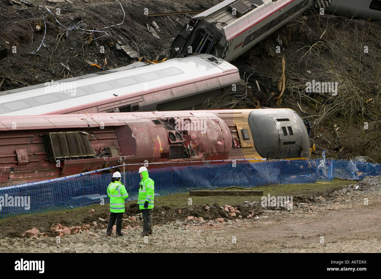 The Virgin Train Crash At Grayrigg Kendal Cumbria UK Caused By The Virgin Train Crash At Grayrigg Kendal Cumbria UK Caused By