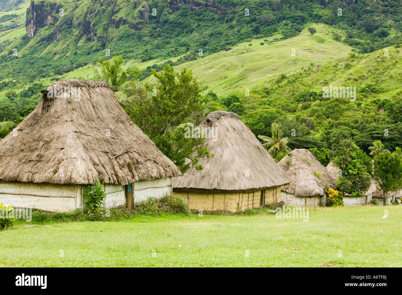 Navala Village in the Fijian highlands, the only village left in Fiji ...