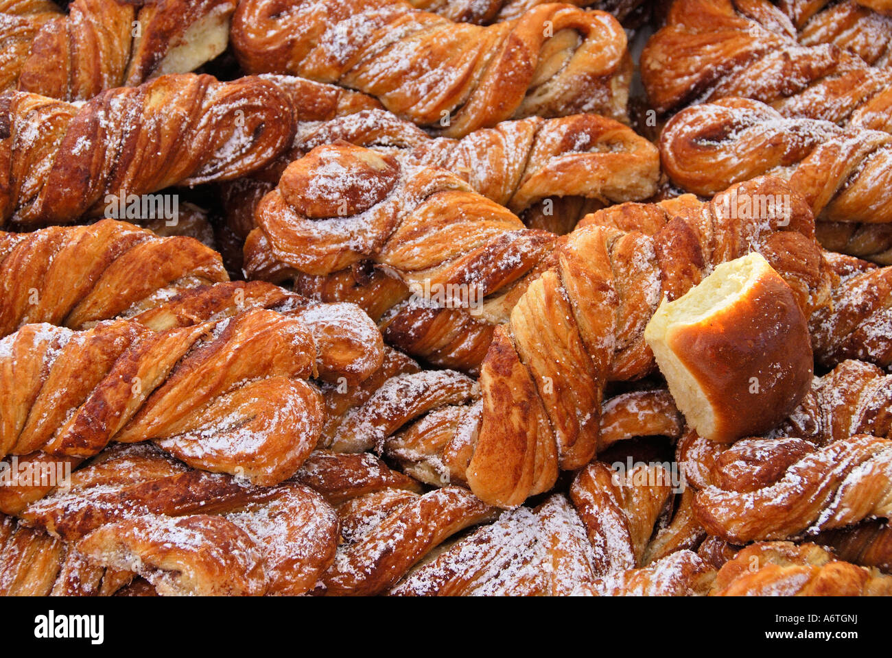 "A pile of "Cinnamon twists", California" Stock Photo