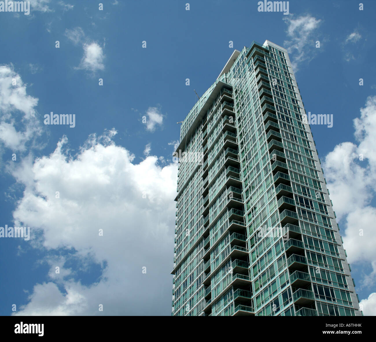 Blue Sky Condo Stock Photo Alamy