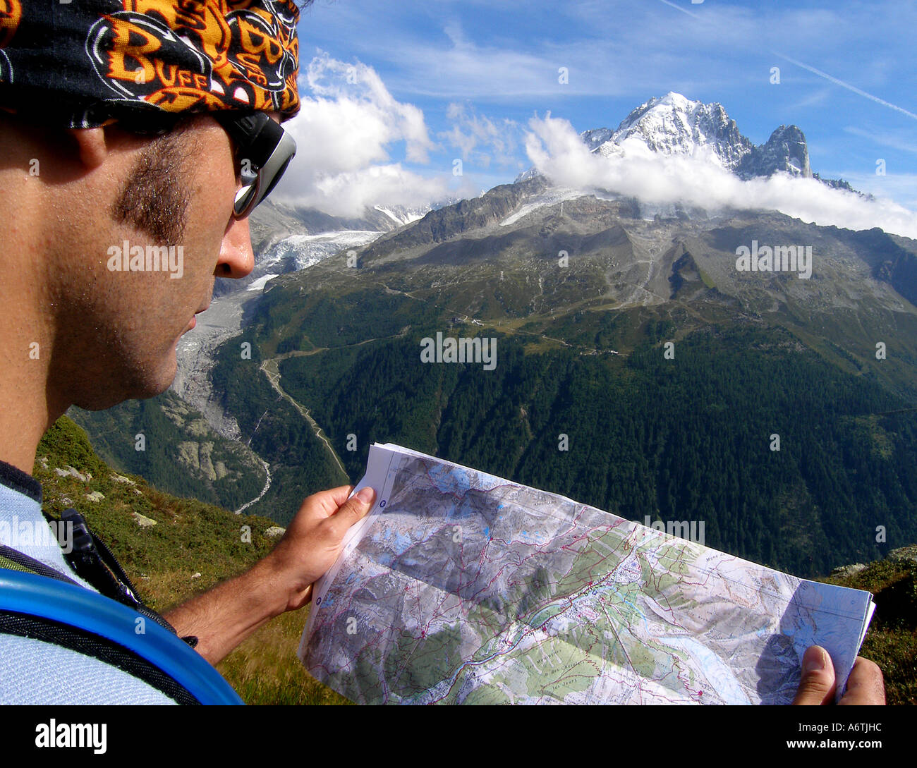 Environs de Chamonix, extraits de la carte du massif du Mont Blanc