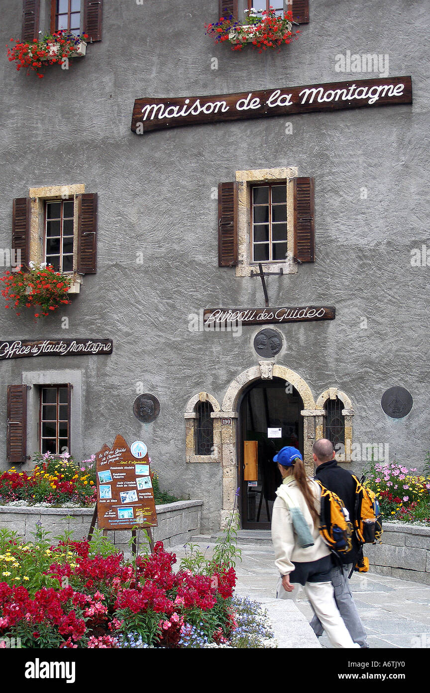 Maison De La Montagne Chamonix French Alps French Stock
