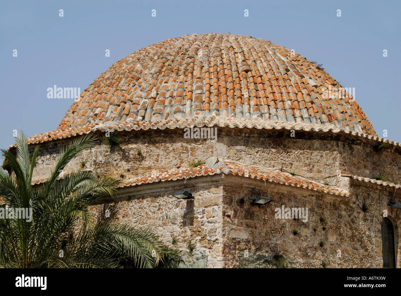 Old tiled domed structure in Kaleici (Old Antalya) Turkey Stock Photo