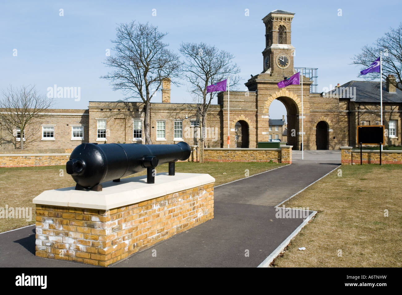 The army barracks at Shoeburyness, now closed and used for modern