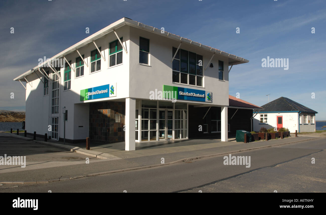 The Standard Chartered Bank, Stanley, capital of the Falkland Islands